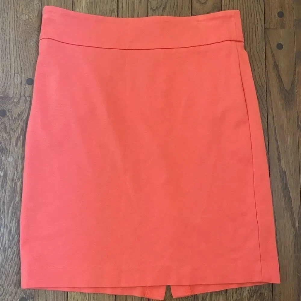 Philosophy blazing Red Coral Knit‎ Pencil Skirt